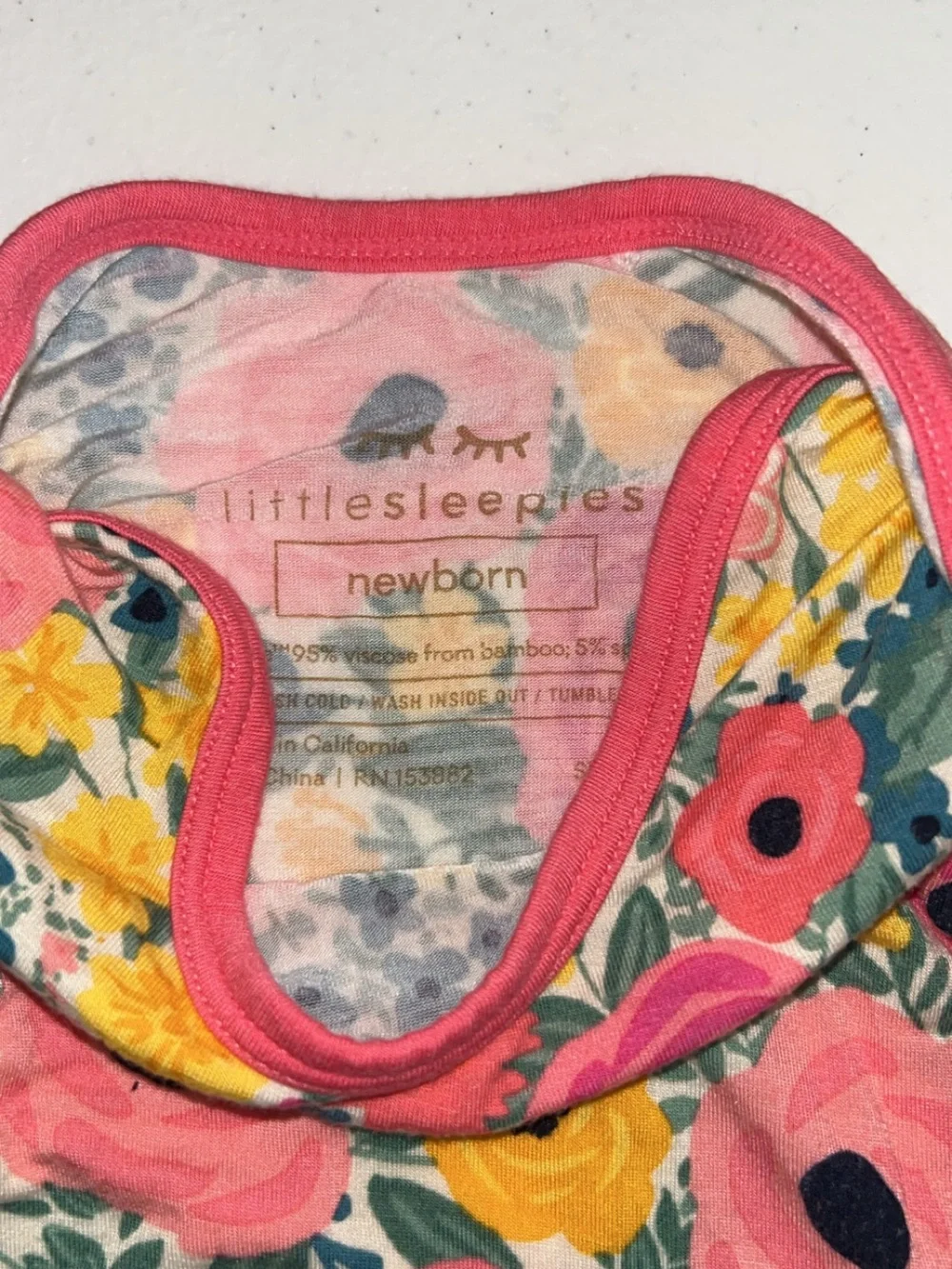 Little Sleepies bright floral